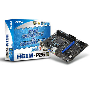 Msi Placa H61m-p25  B3  Intel